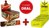 Feuilles à rouler Combideal et embouts Smoking Brown King size box 50 + Jumbo Yellow Mellow box 100
