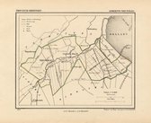 Historische kaart, plattegrond van gemeente Nieuwolda in Groningen uit 1867 door Kuyper van Kaartcadeau.com