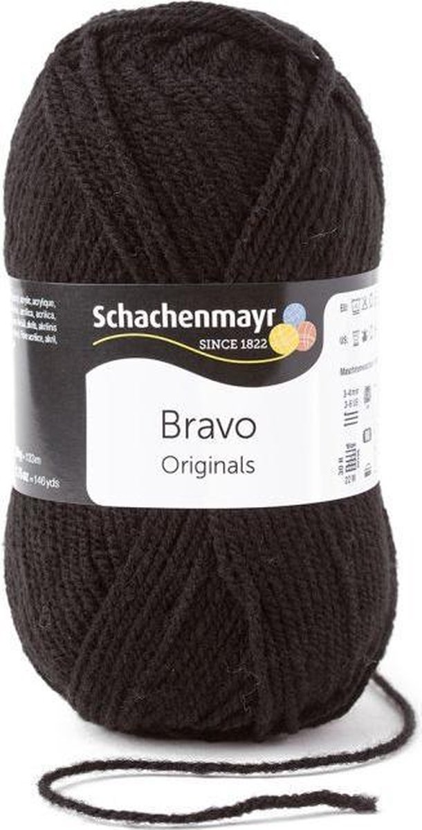 Bravo Wol - 50 gram -  Donkerbruin