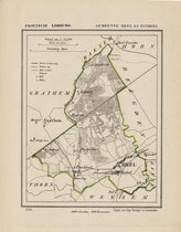 Historische kaart, plattegrond van gemeente Heel en Panheel in Limburg uit 1867 door Kuyper van Kaartcadeau.com