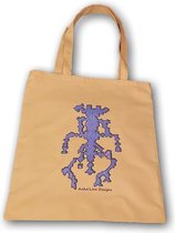 Anha'Lore Designs - Alien - Exclusieve handgemaakte tote bag - Okergeel