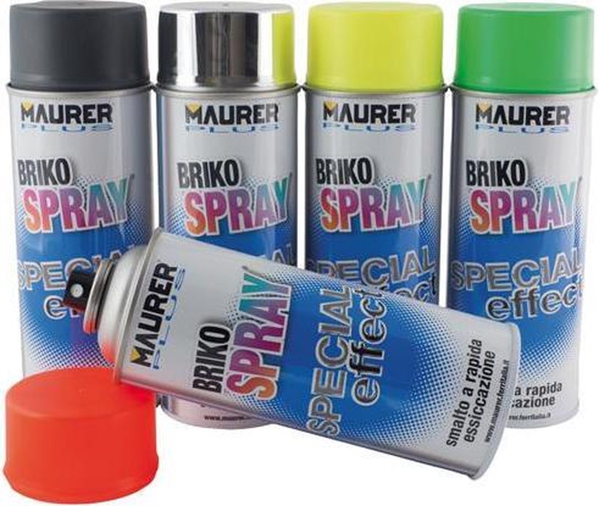Maurer Plus Briko Spray - Spuitlak - Hittebestendig tot 800 graden - Ideaal tegen hoge temperaturen! - goud