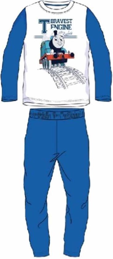 Thomas de Trein pyjama - blauw - maat 98 | bol.com