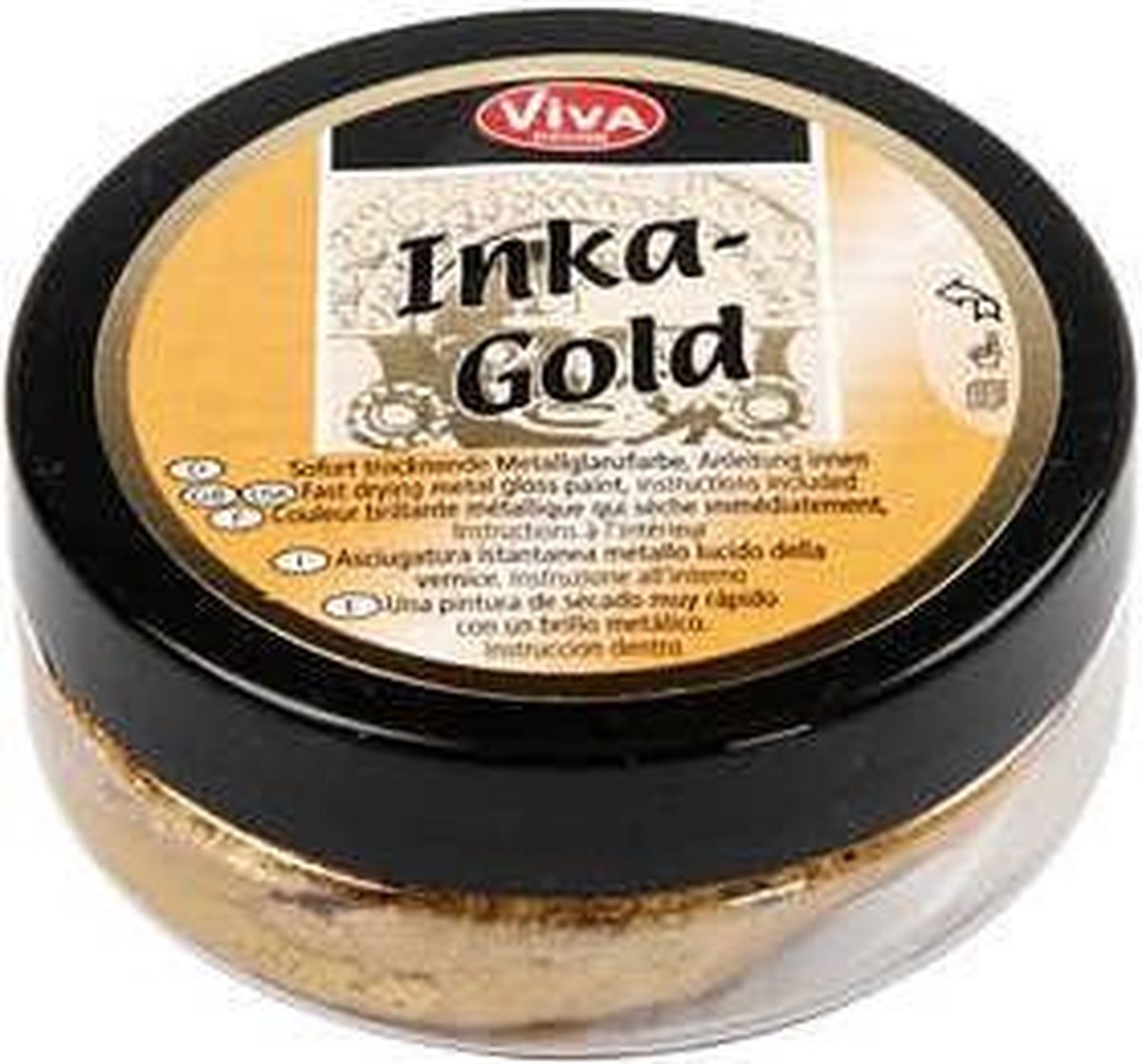 Pasta Wax - Metallic Verf - Inka Gold - goud - Viva Decor - 50ml