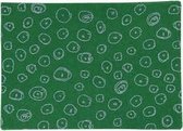 Hobbyvilt, A4 21x30 cm, dikte 1 mm, groen, blauw glitter cirkels, 10vellen