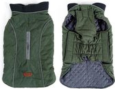 Gewatteerde Hondenjas Retro Style Green L