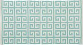 Tapis - structure - 120x180 - pour usage intérieur et extérieur - blanc avec bleu (alternative pour 120x170 cm)