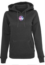 FitProWear Heavyweight Hoodie Dames Donkergrijs - Maat XS - Trui Dames - Sweater - Hoodie - Trui Capuchon - Sporttrui - Grijze trui dames - Katoen/Polyester