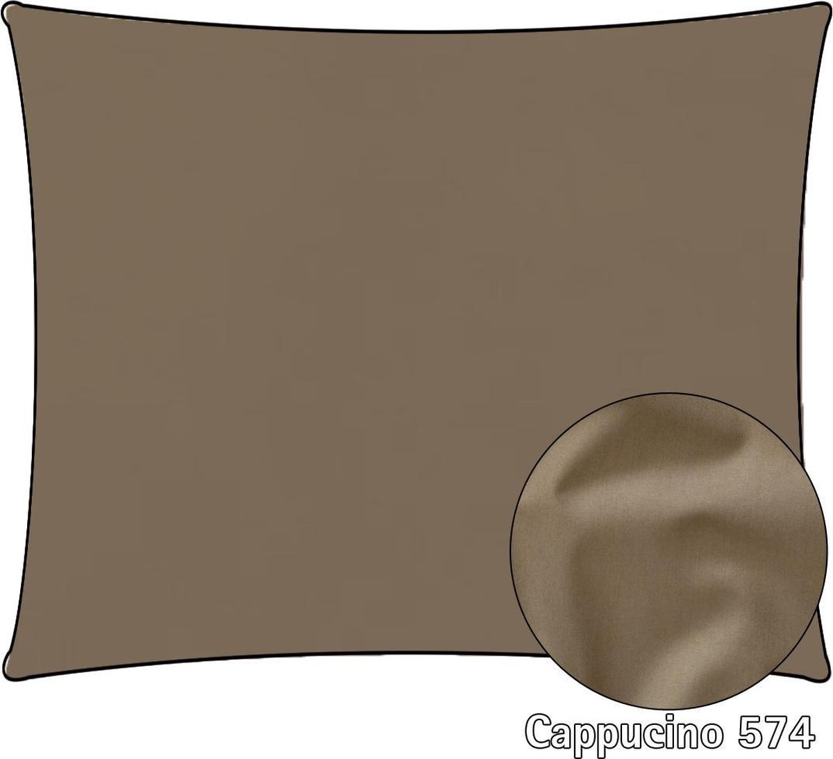 Dommelin Kussensloop Katoen Percal 200 counts Cappucino 60x70 (2 stuks)