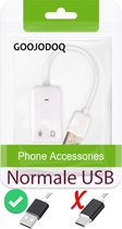 Audio USB audio adapter, geluidskaart, device geluid voor PC en laptop  e.d. geluidskaart