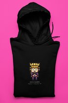 Jojo's Bizarre Adventure Giorno Pixel Art | Golden Wind | Kawaii Anime Manga Merchandise | Unisex Zwart Maat S Hoodie