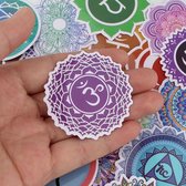 Mix van 24pcs Unieke Spirituele Mandala Ohm Stickers