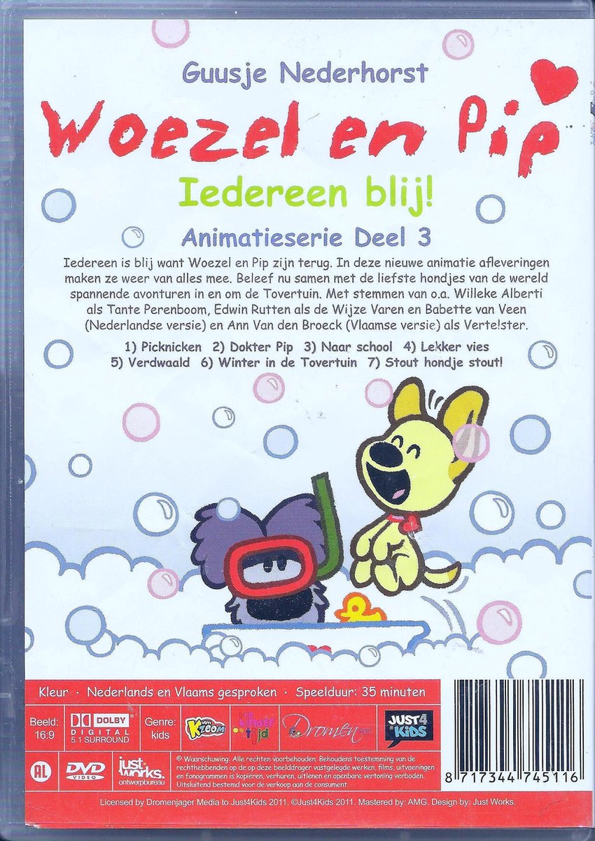 enthousiast Aangepaste Autonoom Woezel en Pip - Deel 3: Iedereen Blij (Dvd), nvt | Dvd's | bol.com