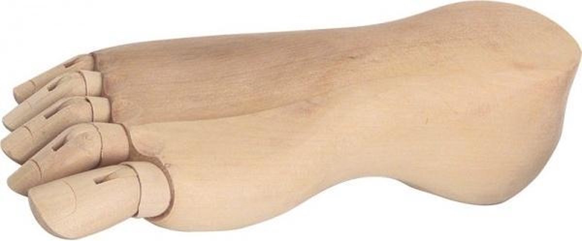 Houten Modelvoet 21 cm vrouw rechts