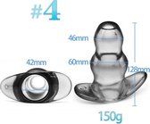 Kinky Secrets Transparante Tunnel Buttplug Formaat L