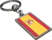 Spanje Vlag - Sleutelhanger - Cadeau - Verjaardag - Kerst - Kado - Valentijn