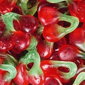 Halal kersen snoepjes, Fini Holliday twin cherries-glutenvrij- feest- traktatie- verjaardag- 24 x 75 gram