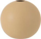 J-Line Vaas Bol Keramiek Mat Beige Large