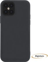 iphone 12 PRO MAX - mat zwart back cover - iphone 12 PRO MAX achterkant hoesje - iphone 12 PRO MAX - iphone 12 PRO MAX zwarte hoesje - apple, apple 12 PRO MAX - iphone 12 PRO MAX h