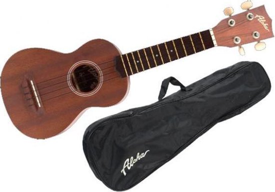 Hoogkwaliteit Ukulele ALOHA 20S + HOES - ukulele muziekinstrument - Ukulele  tas -... | bol.com