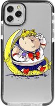 Hoesjes Atelier Zwart Frame Transparant Impact Case Dikke Sailor Moon voor IPhone 11Pro met ScreenProtector