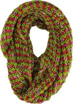 Loop Sjaal RITA - Groen / Multicolor - Dames - Acryl