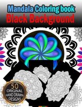 MANDALA Coloring Book Black Background