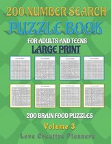 200 NUMBER SEARCH PUZZLE BOOK-Volume 3
