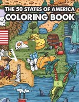 The 50 States of America Coloring Book