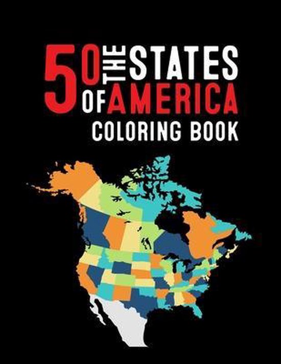 50 The States of America Coloring Book - cover