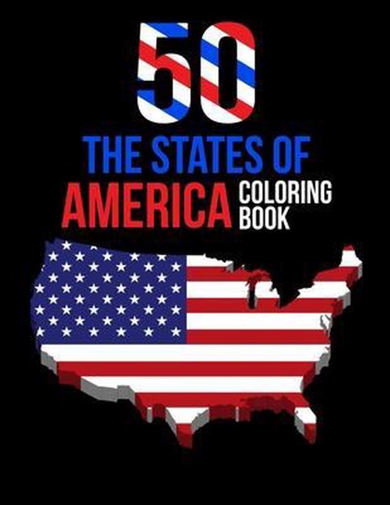50 The States of America Coloring Book - cover