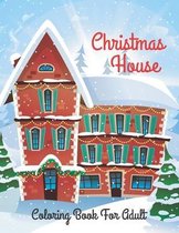 Christmas house coloring book for adult