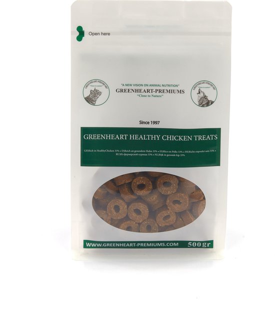 Greenheart Healthy Chicken Treats 1kg hondensnack
