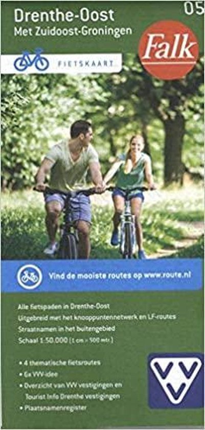 Falk VVV fietskaart Drenthe-Oost |