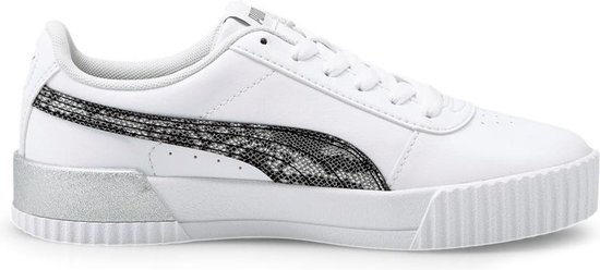 PUMA Carina Untamed Dames Sneakers – Puma White-Silver – Maat 38