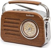 KoolTech Jazz Retro Radio - AM / FM Bluetooth - Donkerbruin