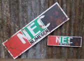 Bord NEC NIJMEGEN 30cm met roestlook | Retro | Vintage stijl