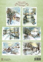 NEVI085 Decoupage sheets Christmas time-5 (10 pcs/pkg)