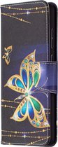 Diamant vlinder book case hoesje Samsung Galaxy A72