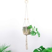 Plantenhanger - 90 cm - Katoen - Plantenpot - Hangpot - Hangende bloempot - Plantenhanger macrame - Plantenhanger binnen - Hangpotten - Plantenhangers