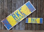 Bord RKC Waalwijk 30cm met roestlook | Retro | Vintage stijl