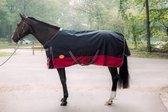 G-Horse | Paardendeken | Outdoor Regen/Winter deken | 200 gram | 165 cm | Zwart/rood | 600DN