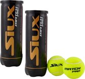 Balles de padel SIUX MATCH PRO - Balles de padel parfaitement adaptées à une utilisation en extérieur - 2 boîtes de 3 balles