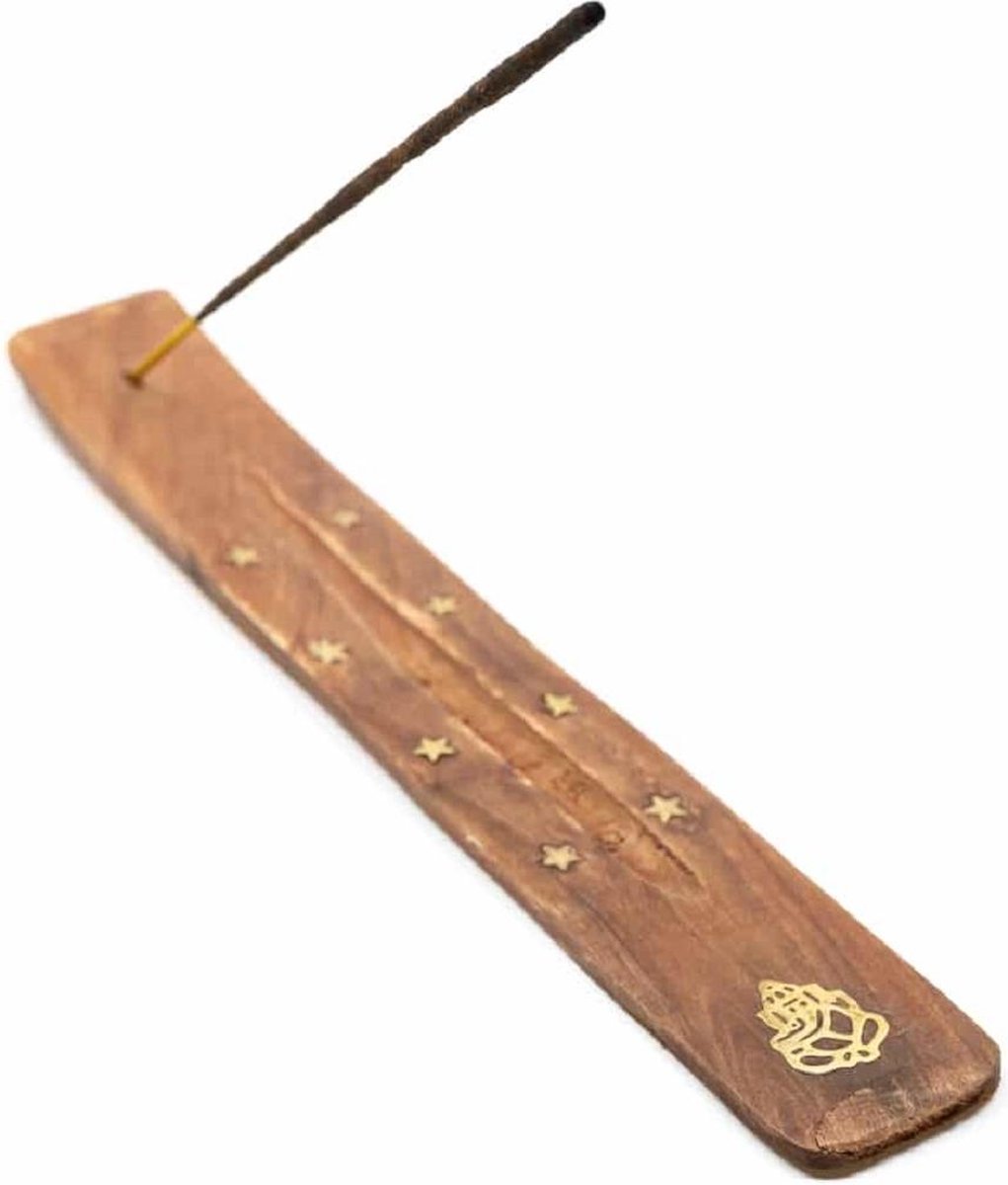 Wierookhouder traditioneel houten plankje Ganesha (25 cm)