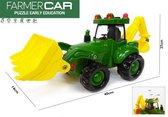 Tracteur avec chargeur frontal et pelle - Tracteur agricole néerlandais - Son et lumières (40CM) Farmer truck