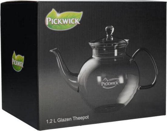 Pickwick theepot - glas - 1,2 Liter | bol.com