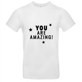 You are amazing heren t-shirt | moederdag | vaderdag | cadeau | Wit