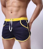 Sport Short Blauw/Geel Maat L
