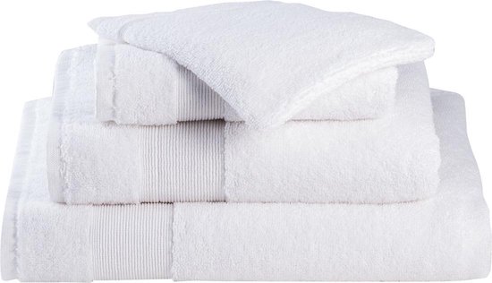 Livello Handdoek Home Collection White 100% katoen 60x110 cm (2 stuks)