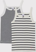 Petit Bateau Kinder Meisjes Onderhemd - Maat 128